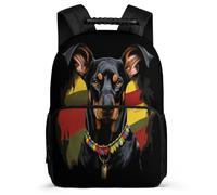 TPISLI Bag German Shepherd Dog School Backpack for Kids Kindergarten Elementary School Bag Puppy Animal Rucksack for Boys Girls with Side Pockets Bookbag Purse