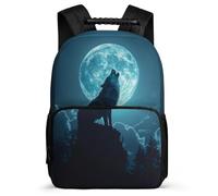 TPISLI Bag Girls Animal Wolf School Backpack Kid 8-16 Years Old, Schoolbag Students Bookbag Wolve Rucksack Nylon And Felt Knapsack for Teen