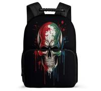 TPISLI Bag Girls Skeleton School Backpack Kid 8-16 Years Old, Schoolbag Students Bookbag Skull Rucksack Nylon And Felt Knapsack for Teen