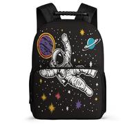 TPISLI Bag Girls Spaceman School Backpack Kid 8-16 Years Old, Schoolbag Students Bookbag Astronaut Rucksack Nylon And Felt Knapsack for Teen