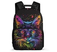 TPISLI Bag Kitten School Rucksack for Primary School Boy Backpack Animal Cat Rucksack Kids Bookbag Lightweight Back Pack Daily Daypack