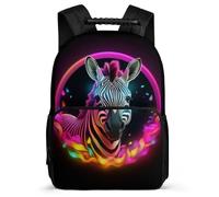 TPISLI Bag Zebra School Rucksack for Primary School Boy Backpack Neon Colours Rucksack Kids Bookbag Lightweight Back Pack Daily Daypack