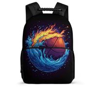 TPISLI Basket Ball School Backpack for Kids School Years 1-4 Basketball Daypack Primary Age 6-11 Students, Lightweight Adjustable Straps Travel Daily Use