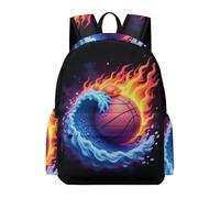 TPISLI Basket Ball School Backpack Teens 12-16 Year Olds Basketball Daypack Boys Year 7-9 Modern Durable Back to School Gift Daypack Primary to Secondary Travel Gift
