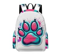 TPISLI Bear Paw Pattern Bookbag Boys Ages 8-12 Cute Animal Backpack Girls 7-11 Year Olds Durable Cool Outdoor Travel Daypack School Years 7-10 Travel Use Everyday Use