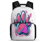 TPISLI Bear Paw Pattern School Bag School Years 1-4 for Boys Girls Primary Age 6-11 Cute Animal Daypack Boys, Soft Felt Details Padded Back Daily Essentials