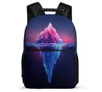 TPISLI Beautiful Iceberg Motif Rucksack for Boys 7-11 Year Olds, Bookbag for Students, Durable Backpack, Side Pockets, Padded Back, Travel Daily Use