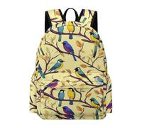 TPISLI Bird Colorful Bookbag Boys Ages 8-12 Plant Leaf Backpack Girls 7-11 Year Olds Durable Cool Outdoor Travel Daypack School Years 7-10 Travel Use Everyday Use