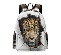 TPISLI Book Bag 3D Cheetah Pattern Backpack Leopard Animal School Bag Kids Primary Back Pack Kids Rucksacks, Backpacks for Girls Boys Kid School Sports Outdoor Travel