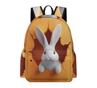 TPISLI Book Bag Cute Animal Bunny Backpack Rabbit Motif School Bag Kids Primary Back Pack Kids Rucksacks, Backpacks for Girls Boys Kid School Sports Outdoor Travel