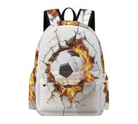 TPISLI Book Bag Football 3D Design Backpack Soccer Lover School Bag Kids Primary Back Pack Kids Rucksacks, Backpacks for Girls Boys Kid School Sports Outdoor Travel