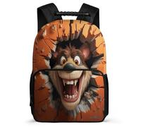 TPISLI Bookbag Antelope School Rucksack for Primary Toddler School Boy Backpack Animal 3D Antelope Rucksack Kids Bookbag Lightweight Back Pack Daily Daypack