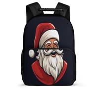 TPISLI Bookbag Father Christmas School Backpack for Girls And Boys School Bag with Christmas Theme Backpacks for Teenage Travel, Lightweight Rucksack