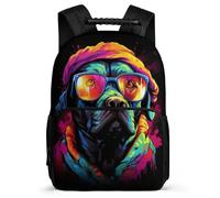 TPISLI Bookbag French Bulldog Backpack for Boys & Kid, School Back Pack Dog Animal Rucksack Lightweight, Durable Travel Or Sports Bags for Girls Gift School Bag