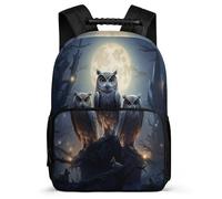 TPISLI Bookbag Owl Bag for Boy Girl 8-16 Years Old School Backpack Bird Theme Rucksack Travel Multipurpose Backpack Picnic Bag for Boys & Girls