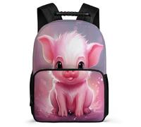 TPISLI Bookbag Pig, Colourful Piglet School Backpack for Boys & Girls, Back Pack Rucksack Lightweight, Durable Travel Or Sports Bags for Kids Gift School Bag