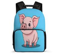 TPISLI Bookbag Pig School Rucksack for Primary Toddler School Boy Backpack Cute Piglet Rucksack Kids Bookbag Lightweight Back Pack Daily Daypack
