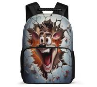 TPISLI Bookbag Reindeer Bag for Boy Girl 8-16 Years Old School Backpack Animal Cracker 3D Rucksack Travel Multipurpose Backpack Picnic Bag for Boys & Girls