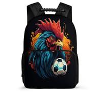 TPISLI Bookbag Rooster School Rucksack for Primary Toddler School Boy Backpack French Gallic Chicken Rucksack Kids Bookbag Lightweight Back Pack Daily Daypack