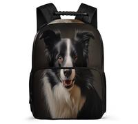 TPISLI Bookbag Sheepdog Dog School Back Pack Puppie Animal Rucksack Travel Backpack Multipurpose Backpack Picnic Bag for Boys & Girls