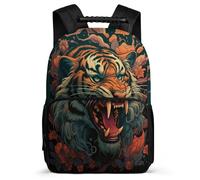 TPISLI Bookbag Tiger Backpack for Boys & Kid, School Back Pack Animal Theme Rucksack Lightweight, Durable Travel Or Sports Bags for Girls Gift School Bag