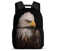 TPISLI Bookbag White Headed Eagle School Rucksack for Primary Toddler School Boy Backpack Bird Theme Rucksack Kids Bookbag Lightweight Back Pack Daily Daypack