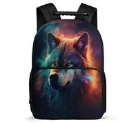 TPISLI Bookbag Wolves Bag for Boy Girl 8-16 Years Old School Backpack Animal Wolf Rucksack Travel Multipurpose Backpack Picnic Bag for Boys & Girls