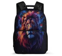 TPISLI Boy Back Pack with Lion School Bags for Kids Children 8-16 Year Large Casual Daypack Bookbag Animal Print Rucksack Elementary Schoolbags for Girl