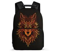 TPISLI Boy Back Pack with Wolf School Bags for Kids Children 8-16 Year Large Casual Daypack Bookbag Animal Wolve Rucksack Elementary Schoolbags for Girl