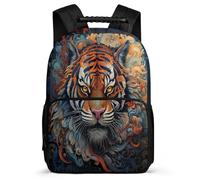 TPISLI Boy Rucksack Tiger School Bag Girls Large Backpack for Kids Lightweight Bookbag for Teen Primary School Backpack Animal Theme Bags Daypack