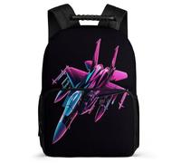 TPISLI Boys Aeroplane Design School Bag Primary Age 6-11 Fighter Print Rucksack for Boys Girls Primary Classes, Soft Felt Details Lightweight Back to School Gift