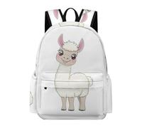 TPISLI Boys Alpaca Motif Backpack Girls Animal Llama Back pack Year 7-10 Cool Durable for Autumn Trip Travel Birthday Gift, 14 Inch Laptop Backpack Outdoor Activity