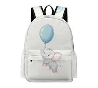 TPISLI Boys Animal Backpack for Kids Primary Secondary Kawaii Elephant Print School Bag Kids Bookbag Capacity Girls Travel Rucksack