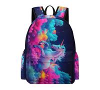 TPISLI Boys Animal Design Backpack for Kids Primary Secondary Horse Colourful School Bag Kids Bookbag Capacity Girls Travel Rucksack