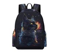 TPISLI Boys Animal Kitten Motif Backpack for Kids Primary Secondary Cat Print School Bag Kids Bookbag Capacity Girls Travel Rucksack