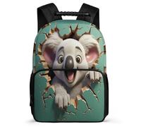 TPISLI Boys Bag Cute Koala Rucksack Girls Durable Backpack for Kids Primary School Rucksack Casual Daypack Outdoor Boy Bookbag 3D Animal School Bags