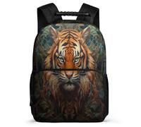TPISLI Boys Bag Tiger Rucksack Girls Durable Backpack for Kids Primary School Rucksack Casual Daypack Outdoor Boy Bookbag Animal Theme School Bags