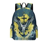TPISLI Boys Bird Print School Backpack Girls Rucksack Anchor Ship Ages 10-16 Book Bag for Senior Classes, Trendy 11.6 Inch Laptop Daypack for Daily Lessons and Weekend Travel