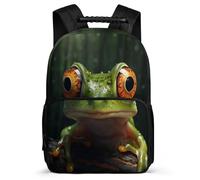 TPISLI Boys Bookbag Frog Back Pack for Primary School Boys Bookbag Ugly Rucksack Children Girl Backpack Felt Durable School Bag for Youth Kids