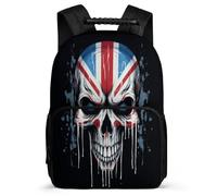 TPISLI Boys Bookbag Skull Back Pack for Primary School Boys Bookbag Skeleton Rucksack Children Girl Backpack Felt Durable School Bag for Youth Kids