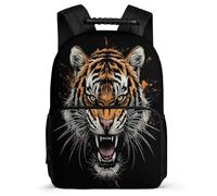 TPISLI Boys Bookbag Tiger Back Pack for Primary School Boys Bookbag Animal Tiger Rucksack Children Girl Backpack Felt Durable School Bag for Youth Kids