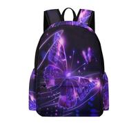TPISLI Boys Butterfly Back pack Girls Colourful 3D Print Rucksack 11-16 Years 15.6 Inch Laptop Backpack, Large Capacity for School Trips Holiday Gift Outdoor Activity