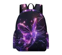 TPISLI Boys Butterfly Illustration Bag for Boys Girls 8-12 Middle Butterfly School Backpack With Side Pocket for Teenage Primary School