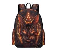 TPISLI Boys Cat School Backpack Girls Rucksack Animal Kitten 7-12 Years Old Book Bag for Junior School, Trendy 14 Inch Laptop Bag for Outdoor Trips and Classes