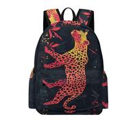 TPISLI Boys Cheetah Pattern Daypack Girls Leopard Animal Bookbag Year 7-10 Modern Durable for Autumn Trip Travel Birthday Gift, 11.6 Inch Laptop Backpack Outdoor Activity