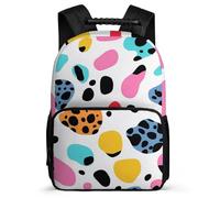 TPISLI Boys Colourful Camo Backpack for School, Camouflage Rucksack Primary Age 6-11, Sturdy Book Bag, Soft Felt Details, Short Trips, Everyday Use
