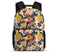 TPISLI Boys Colourful Fruits School Bag Primary Age 6-11, Fruit Pattern Backpack for Girls Boys, Durable Rucksack, Sturdy Handle, Outdoor Travel, Day Trips