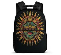 TPISLI Boys Cute Durable Back Pack Bohemian Sun Rucksack for Girls Student Backpack with Sun God Bag Lightweight Bookbag For Kids Casual Travel Bags
