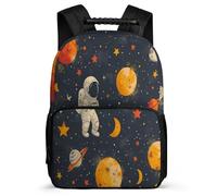 TPISLI Boys Cute Durable Back Pack Planets Astronaut Rucksack for Girls Student Backpack with Spaceman Bag Lightweight Bookbag For Kids Casual Travel Bags