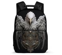TPISLI Boys Cute Durable Back Pack White Headed Eagle Rucksack for Girls Student Backpack with Bird Theme Bag Lightweight Bookbag For Kids Casual Travel Bags